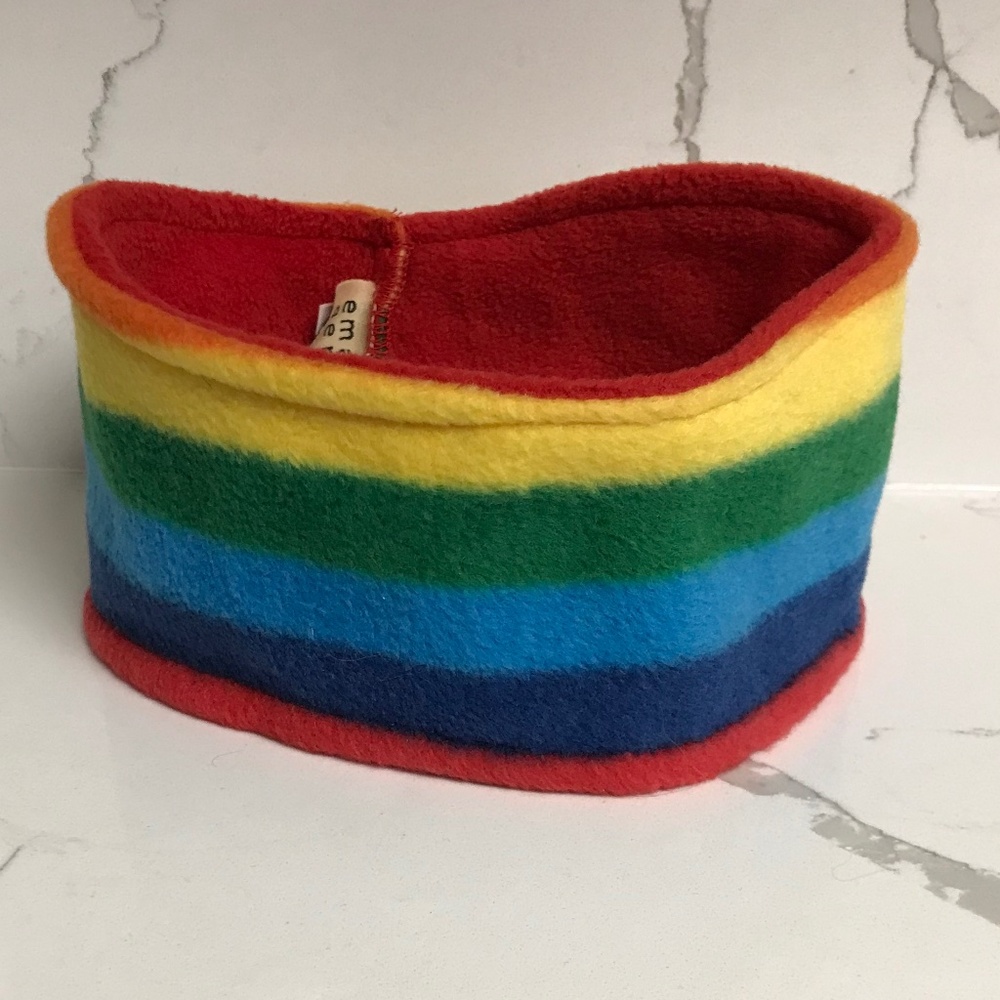 Emanuel Geraldo Rainbow Winter Fleece Headband 9.5”